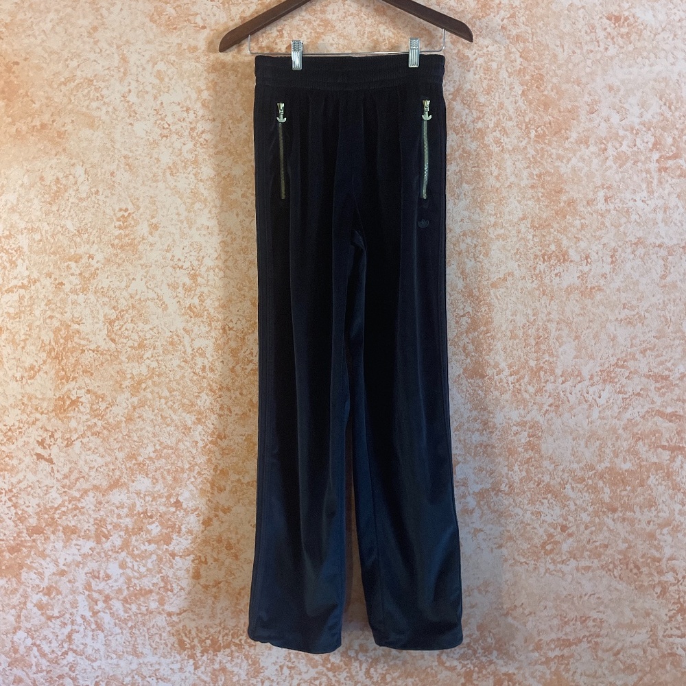 ADIDAS Black Velvet Joggers size Small